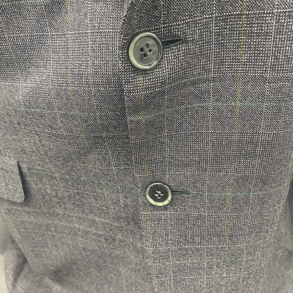 Brioni Roman Style Roma Sports Jacket Gray Striped Men’s - Picture 4 of 11